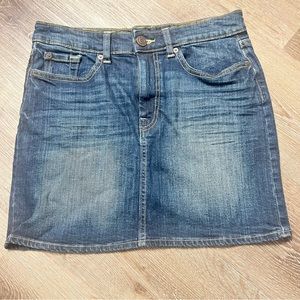 Gap 1969 Denim Jean Mini Skirt 28 Waist Blue size 6